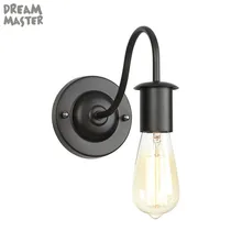 Американский Лофт промышленный настенный светильник винтажный прикроватный Настенный светильник металлический изогнутый Кронштейн цена Бра 110 В/220 В рекламный светильник