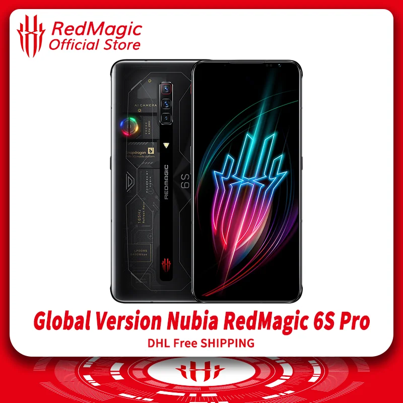 Игровой телефон RedMagic 6S Восьмиядерный процессор Snapdragon 888 экран 6 8 дюйма AMOLED камера