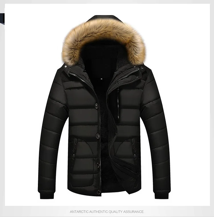 Лидер продаж, куртка с капюшоном, зимнее однотонное пальто для мужчин, Толстая Теплая мужская зимняя куртка, высокое качество, подарок для отца, парка, M-5XL, YA502