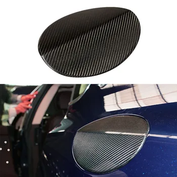 

Car Styling Black Gas Tank Cap Cover Carbon Fiber Decorative Fuel Filler for Maserati Ghibli 2014 2015 2016 Parts