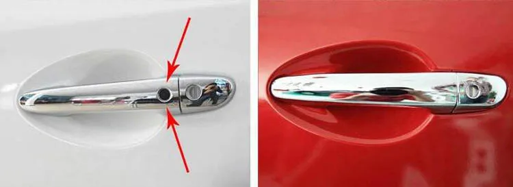 Автомобильный Стайлинг наружная дверная ручка Чаша крышка Накладка литья под