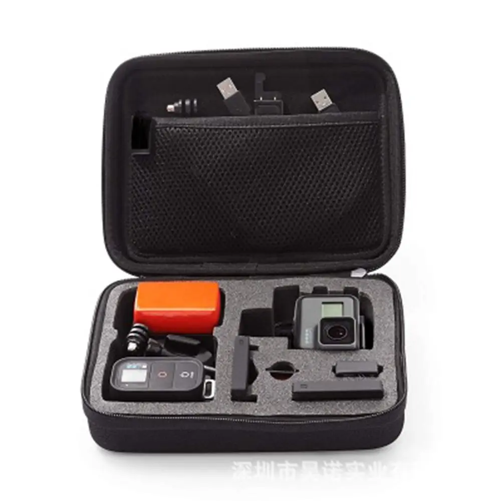 

Compact EVA Portable Memory Card USB Cable Earbuds Mini Box Action Camera Bag Storage Case Headphone Organizer for Gopro Hero