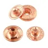 50sets Metal Snap Fastener Press Button 10mm Rose gold Fasteners Studs Canvas for Sewing Leather Craft Clothes Bags Handmade DIY 4