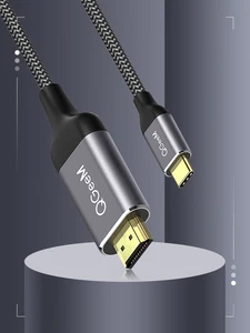 QGeeM USB C к HDMI кабель 4K type C HDMI Thunderbolt 3 конвертер для MacBook huawei mate 30 USB-C HDMI адаптер usb type C к HDMI
