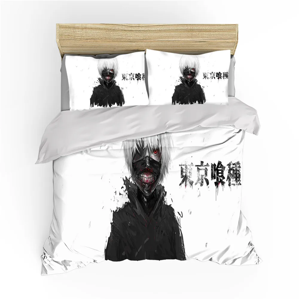 Tokyo Ghoul Комплект постельного белья королевского размера с рисунком из