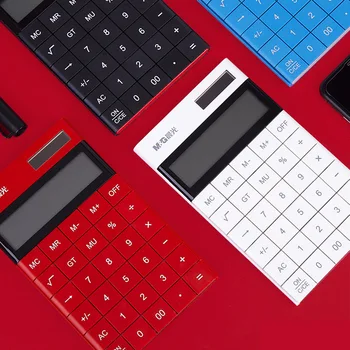 

Simple Office Calculator Ultra-thin Multifunctional Student Computer Medium Desk Dual Power Small Solar Scientic Calculater
