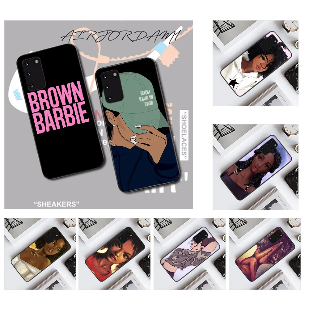 NBDRUICAI 2bunz Melanin Poppin Aba Black TPU Soft Phone Case Cover for Samsung S20 plus Ultra S6 S7 edge S8 S9 S10 5G | Мобильные