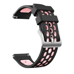 Sport Silicone Watchband Strap for Smartwatch - Original Replacement Bracelet Wristband, 22mm (D)