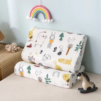 

Winter Warm Cotton Cushion Cover Invisible Zipper Cartoon Latex Pillowcase Children Bedroom Sofa Sleeping Memory Pillows Case