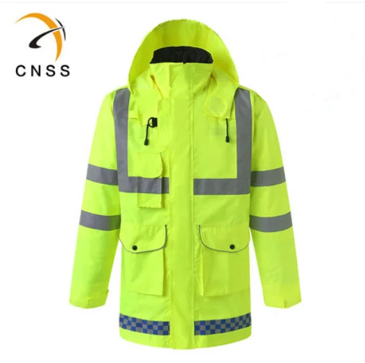 police reflective rain jacket