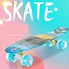 Skateboard Cruiser Board Penny Board Retro Longboard Four-wheel Mini Longboard Pastel Color Skate Board Complete Boy Girl