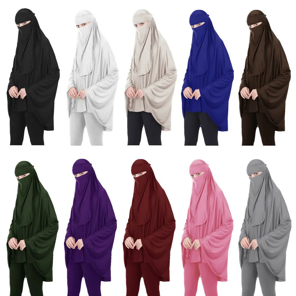Dromiya Niqab длинный химар хиджаб платок-накидка мусульманская Амира абайя для молитв
