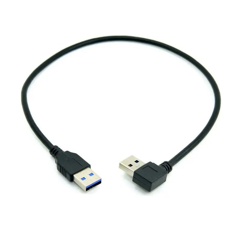 0,4 м прямоугольный 90 градусов USB 3,0 A типа «Папа-прямой» A Тип «папа» кабель для передачи данных
