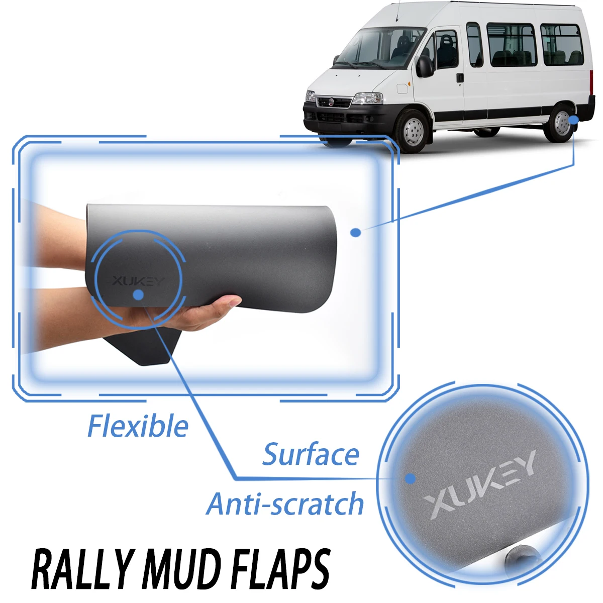 Bavettes Arrière Adaptables Sur Fiat Ducato 250/290 50901516