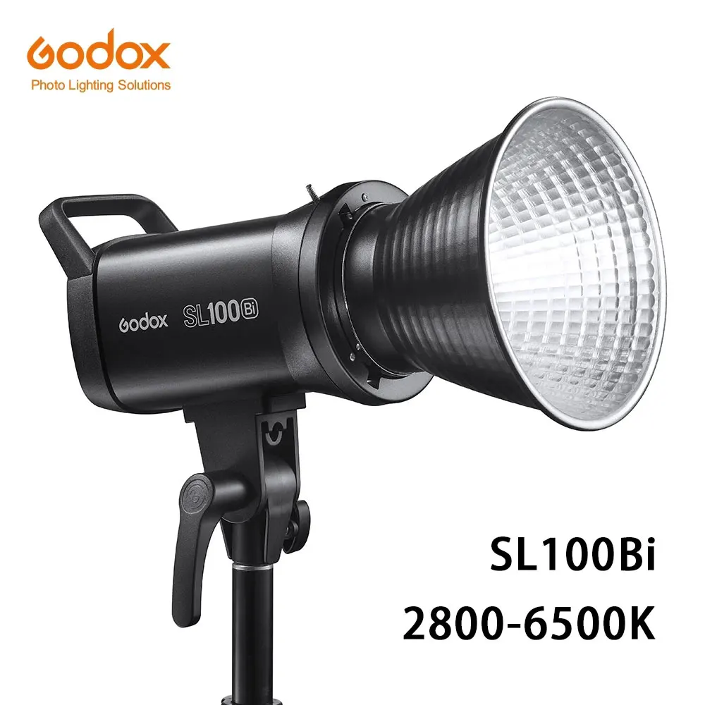 Двухцветная ЖК-панель Godox SL100Bi SL100 Bi 100 Вт 2800-6500K светодиодная лампа для видеосъемки