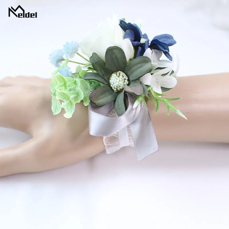 2    wedding Wrist Corsage Bracelet wrist flower  (40)