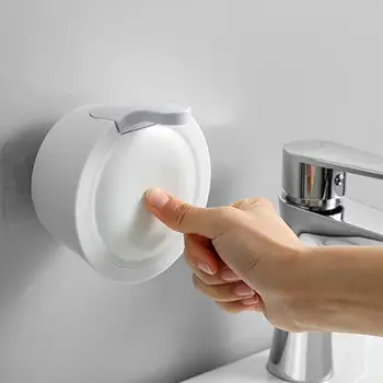 

Soap Dispenser Wall Mounted Free Nail Manual Detergent Storage Bottle for Hotel Bathroom