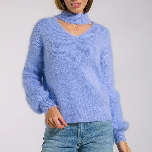 Casual Soft Fluffy Pullovers Jumpers Pullovers Women's Apparel Women's Top 6f6cb72d544962fa333e2e: L|M|S|XL