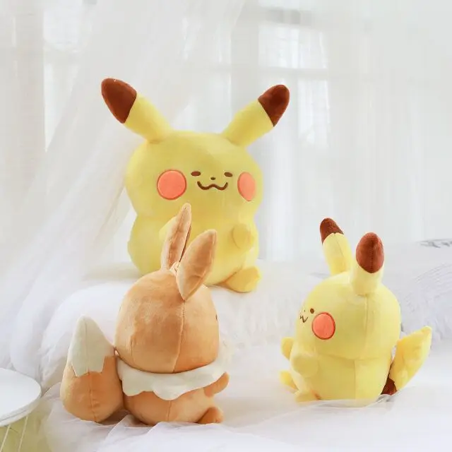 Takara Tomy Покемон кавайный Пикачу Eevee милые плюшевые игрушки мультфильм мягкие подушки для дивана куклы милые подарки для подарка для девочки