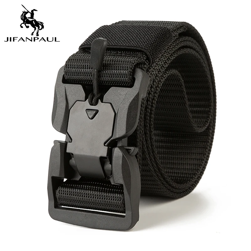 New Magnet Buckle Outdoor Tactical Belt Magnetic Unisex Function Combat Survival High Quality Marine Nylon Sports Soft