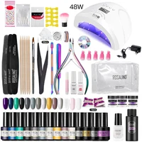 ROSALIND Manicure Set Professional Gel Vernis Semi Permanent Nail Kit With Lamp Nail Tool Kit For Nails Art Gel Nail Polish Set 2