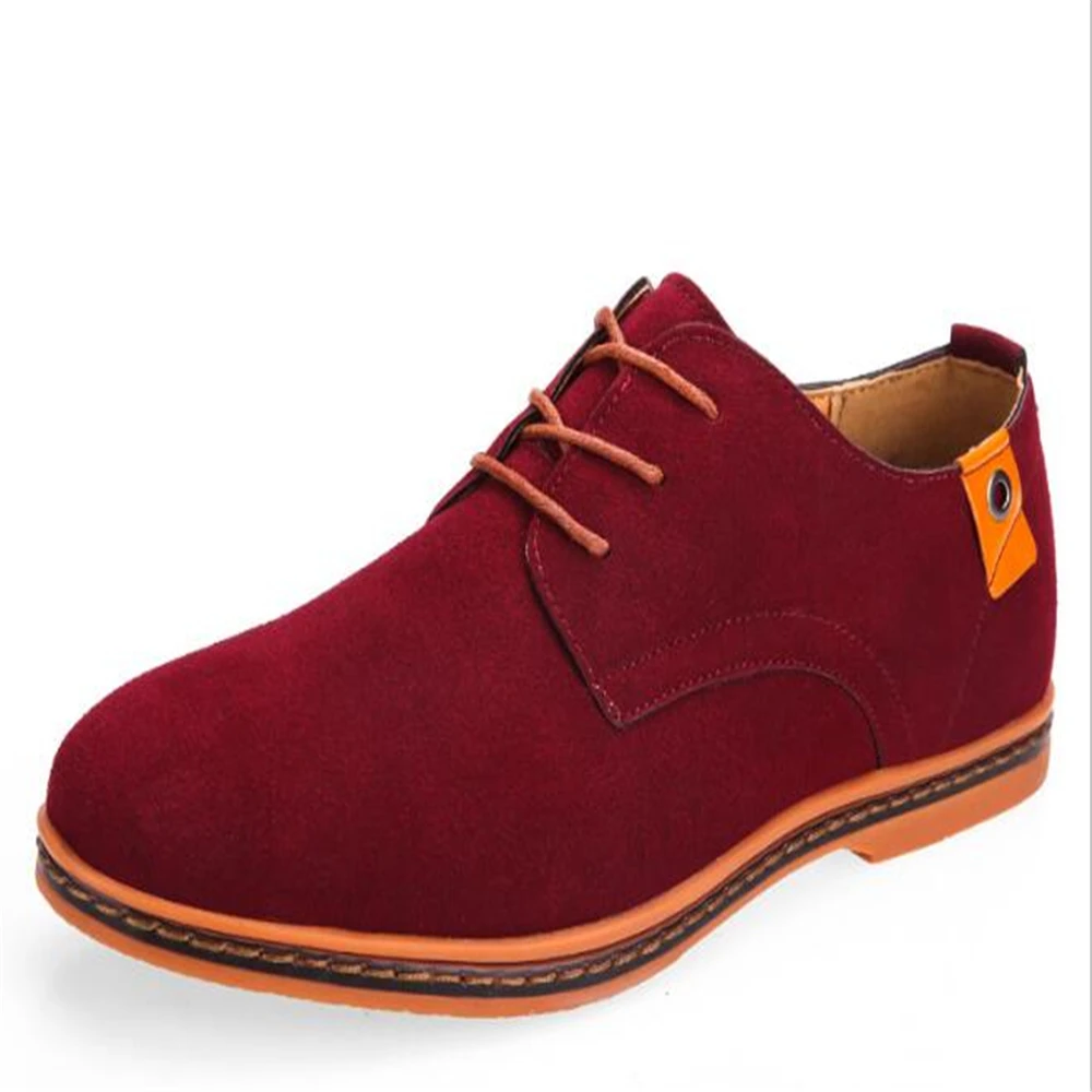 Man Flat Autumn Men Suede Leather Shoes Oxford Casual Classic Sneakers For Comfortable Flats Footwear Size 38-48 y597 | Обувь