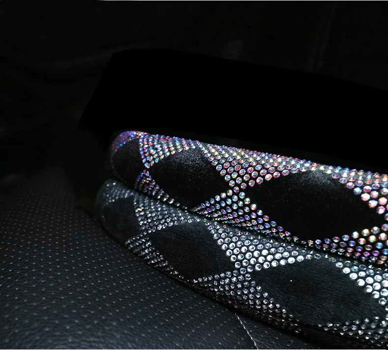 Шикарные цветные Чехлы рулевого колеса автомобиля со стразами женские чехлы на