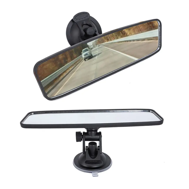 Universal Car Truck Interior Rear View Mirror Suction Cup Mirror Adjustable 