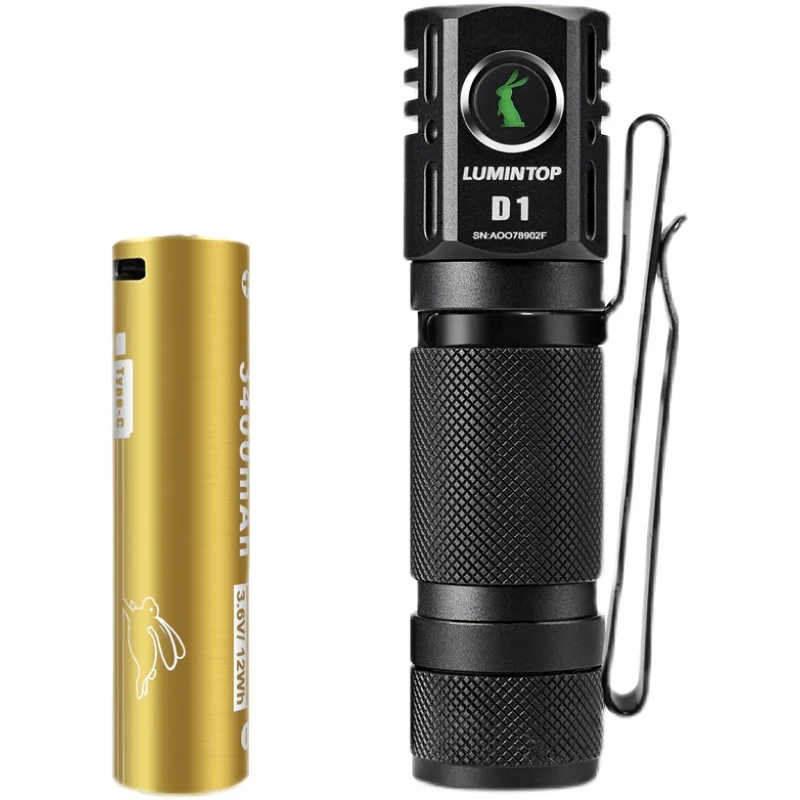 LUMINTOP D1 18650 Mini Flashlight 3 Lamp Bead TIR Lens Cree XP-G3 2000 Lumen Portable by Battery for Camping | Лампы и освещение