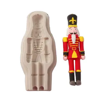 

3d Guard Shape Silicone Molds Fondant Craft Cake Candy Chocolate Sugarcraft Ice Pastry Baking Tool Mould Nutcracker Doll Puppet