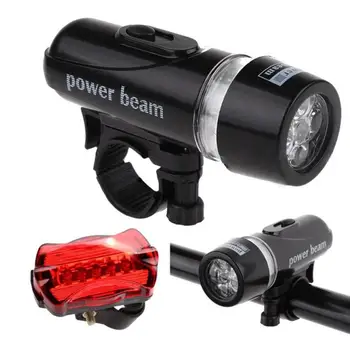 

Drop shippingBicycle Waterproof Suit Light Mountain Bike LED Headlight + Taillights Riding Equipment Accessories Without Battery