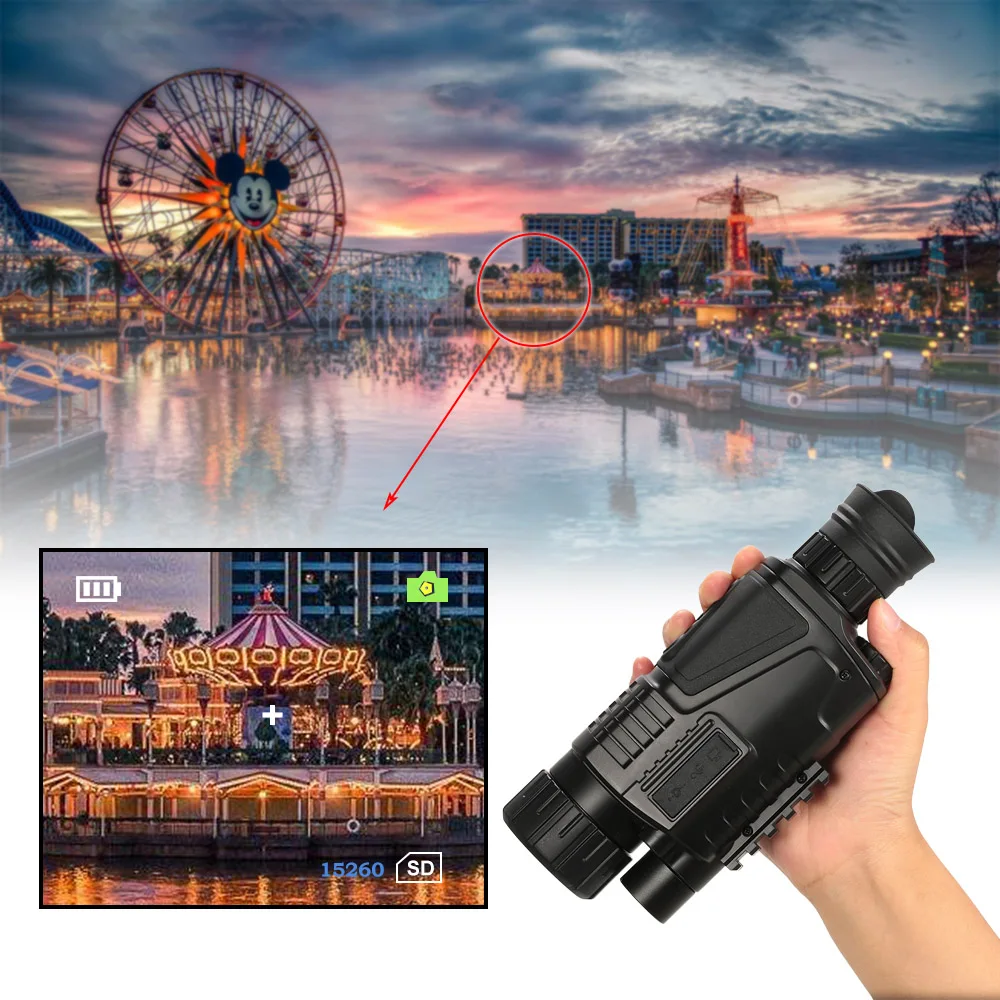 

5x40 Multi-functional Monocular Telescope Digital Night Vision Handheld Camera Video Recorder Camcorder Night Vision Scope