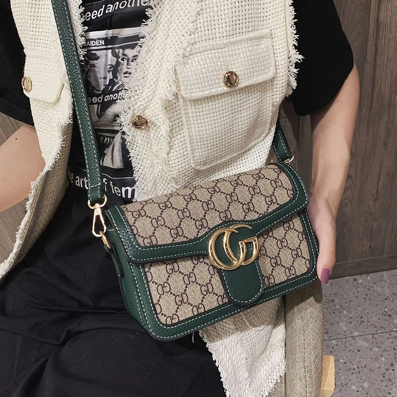

France Non-mainstream Textured Bag Women's 2019 Korean-style New Style Western Style Broadband Square Sling Bag Trend Versatile