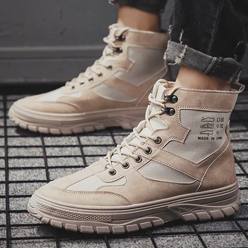 

Winter shoes men's winter boots high shoes high fashion shoes leather trend comfortable cold warm men's casual shoes