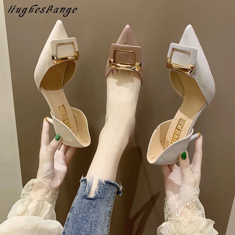 woman shoes fashion high heels women shoes summer new style Professional leisure French girl stiletto Pointed wedding Wild fash