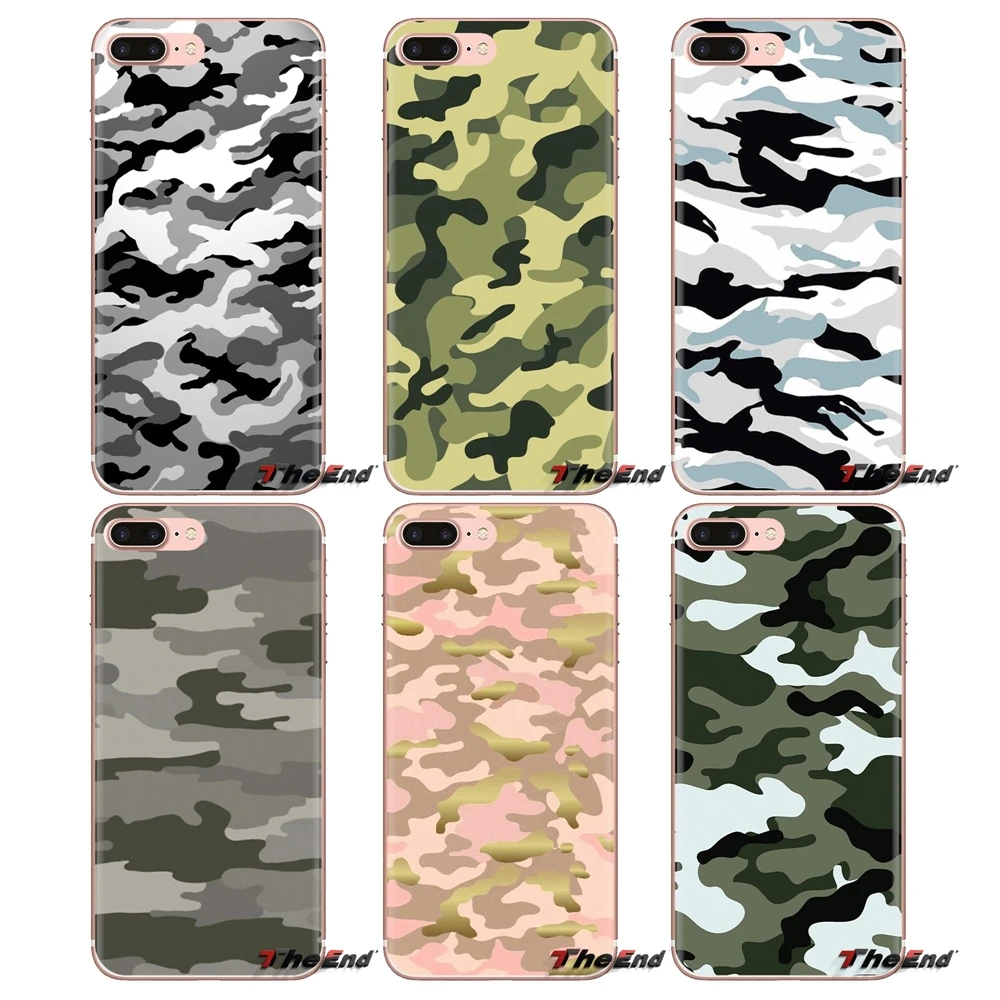 army camo Camouflage For Samsung Galaxy A3 A5 A7 A9 A8 Star A6 Plus 2018 2015 2016 2017 Soft Transparent Shell Covers |