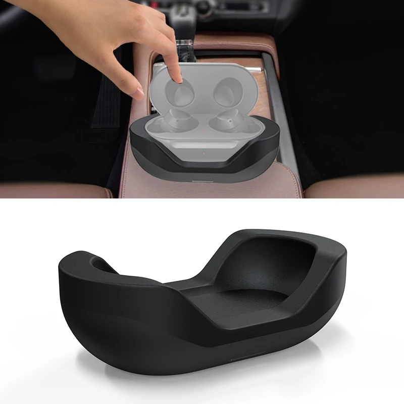 D19 QI Stickable Bluetooth Earphone Holder Car Wireless Charger for Samsung Galaxy Buds