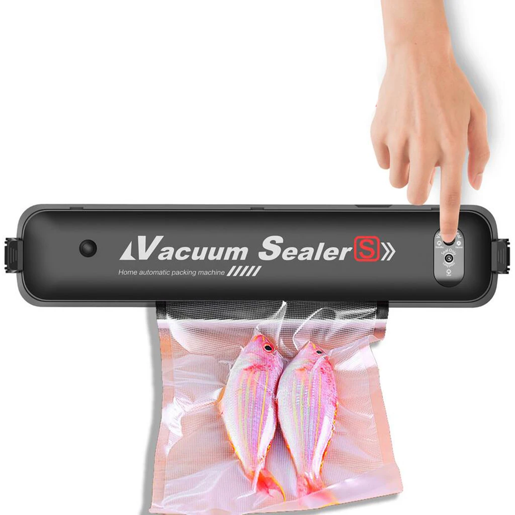 Vacuum Sealer Automatic Food Vacuum Air Sealing System For Commercial Household Packaging Food Preservation Include 15 Pcs Bags