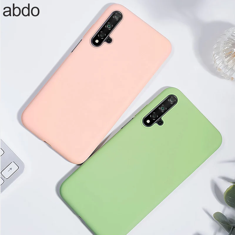 

Case For Huawei Honor 20 9X Pro 20i 10 Lite 8X Case Soft TPU Liquid Silicone Back Phone Cover For Honor 20 10 9X View 20 Cases