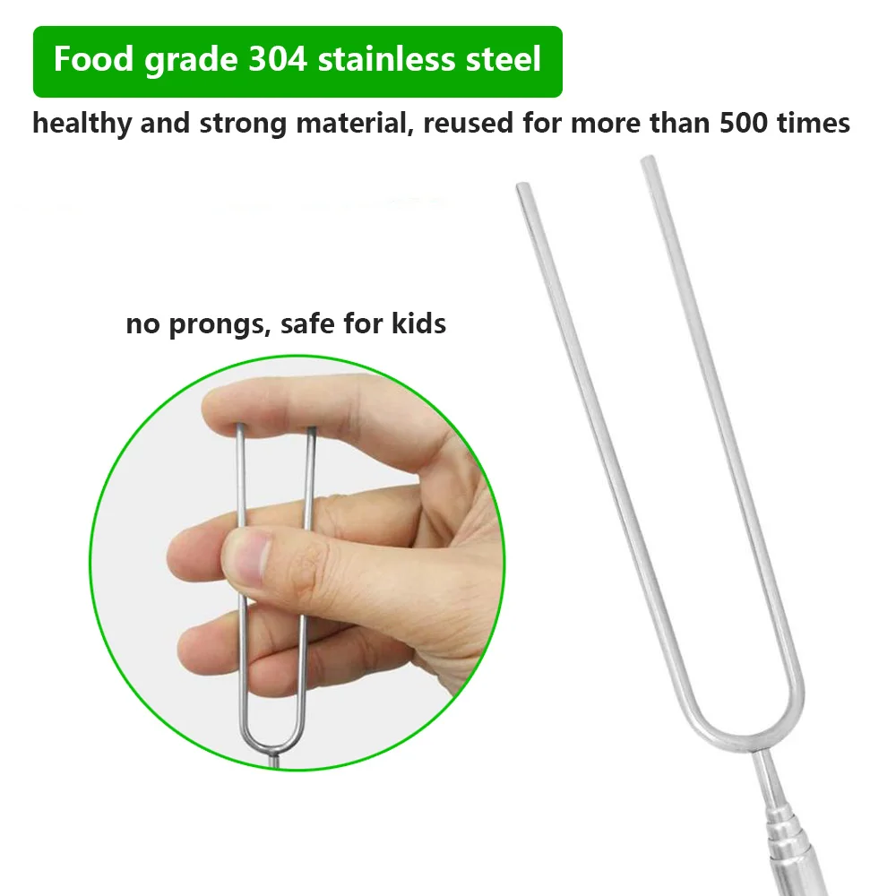 Double Metal Skewers For Barbecue Stainless Steel BBQ Grill Forks Sticks Needle Kitchen Accessories Camping Picnic Tools barbecue skewers barbecue grill barbecue tongs barbecue tools