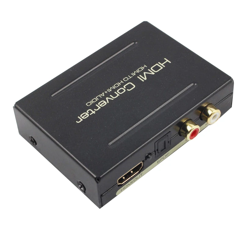 HDMI o Extractor Splitter to SPDIF Оптический RCA стерео L/R аналоговый преобразователь|Адаптеры