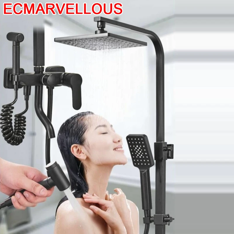 Ducha Chuveiro Лонгборда Piscina дуще Doucheset Choveiro Preto Doccia сделать Banheiro Eletrico Ванная комната