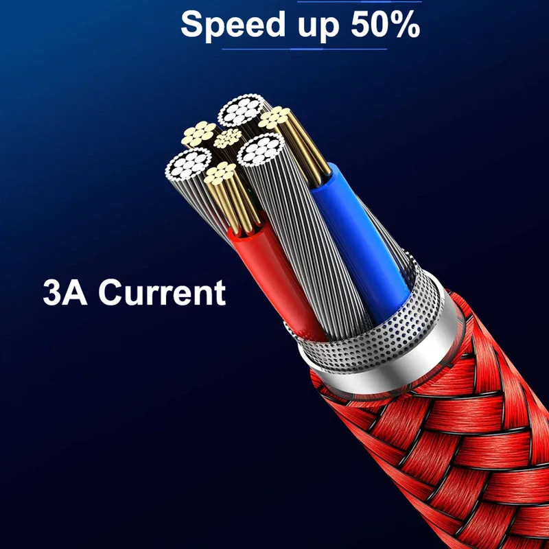 UGI 3A 360 ° Магнитный кабель Micro usb type C для быстрой зарядки, магнитное зарядное устройство USB C для samsung huawei P20 Xiaomi iphone 5 6 7 X