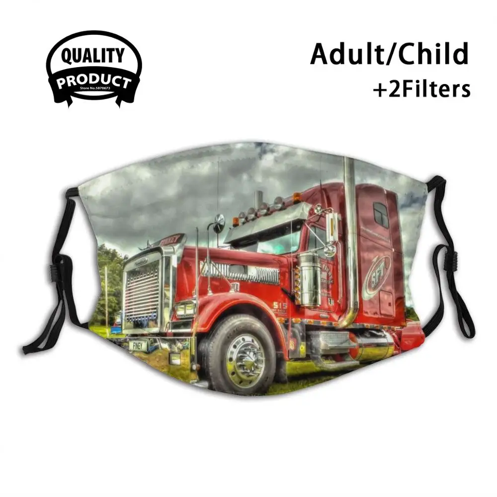 

American Freightliner Anti Dust Face Mask Washable Filter ReusableFreightliner American Americana Truck Lorry