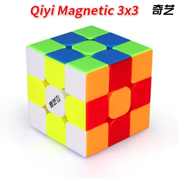 

Qiyi MS Series Magnetic 3x3x3 Black Magic Cube Stickerless Mofangge Toys Twisty Speed PyramidMagnets Neo Cubo Educational Toys