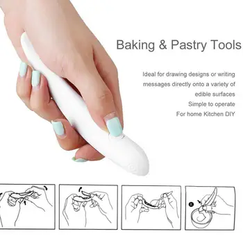 

2020 new Creative Coffee Cake Coffee Carved Pen Pastry Tools Z1F4