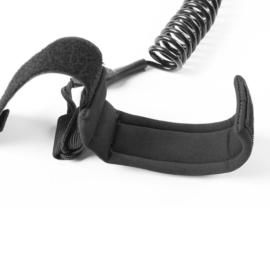 10ft Surfboard Leash Surf Leg Rope Stand Up Paddle Board SUPs Ankle Strap Coiled TPU Safety Cord Surfing Accessory