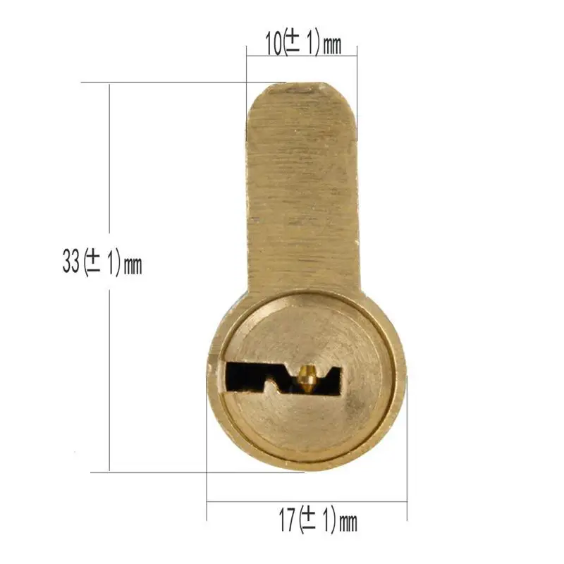 65 MM 32.5 / 32.5 Barrel Door Lock with 7 Key Brass Cylinder