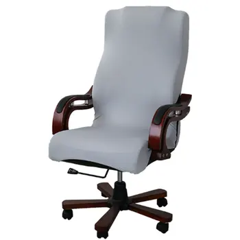 

Home Solid Removable Office Chair Cover Computer Seat Modern Dustproof Universal Slipcovers Soft Protective Elastic Stretchable