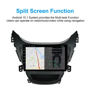 

DSP Android 10.1 Car Radio Multimedia RDS GPS Navi Mirror Link IPS Screen 2G+16G Stereo for Hyundai Elantra 2011 2012 2013 2014